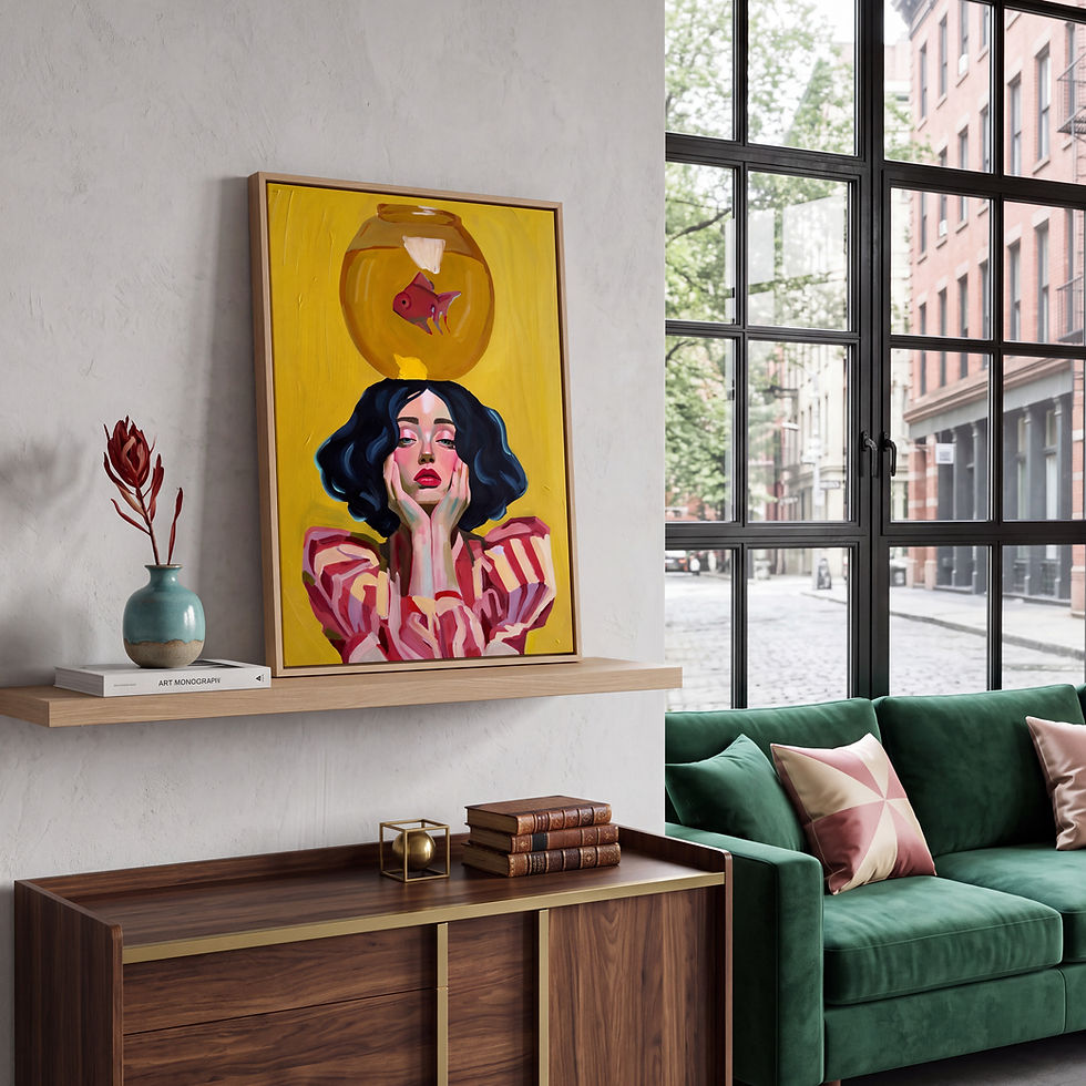 Thumbnail: Thinking of Gold - Original Painting