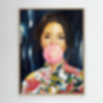 Thumbnail: Pink Puff Power - Canvas Print*