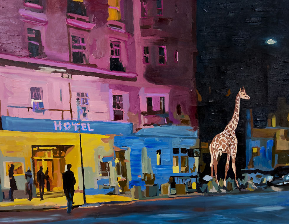 Thumbnail: The city looked up  - Original Painting