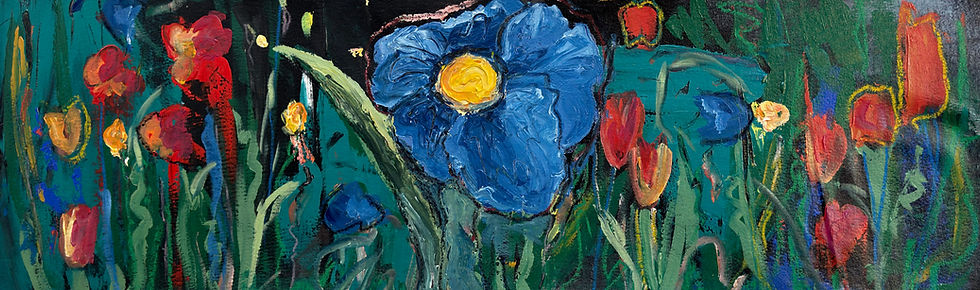 Thumbnail: The Midnight Garden - UNFRAMED CONTEMPORARY Original Painting