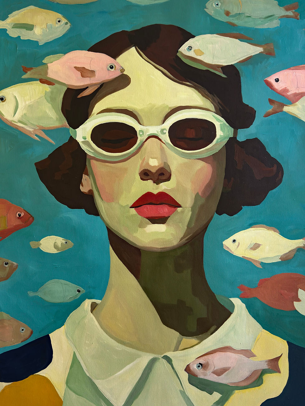 Thumbnail: Going With the Flow - Original Painting