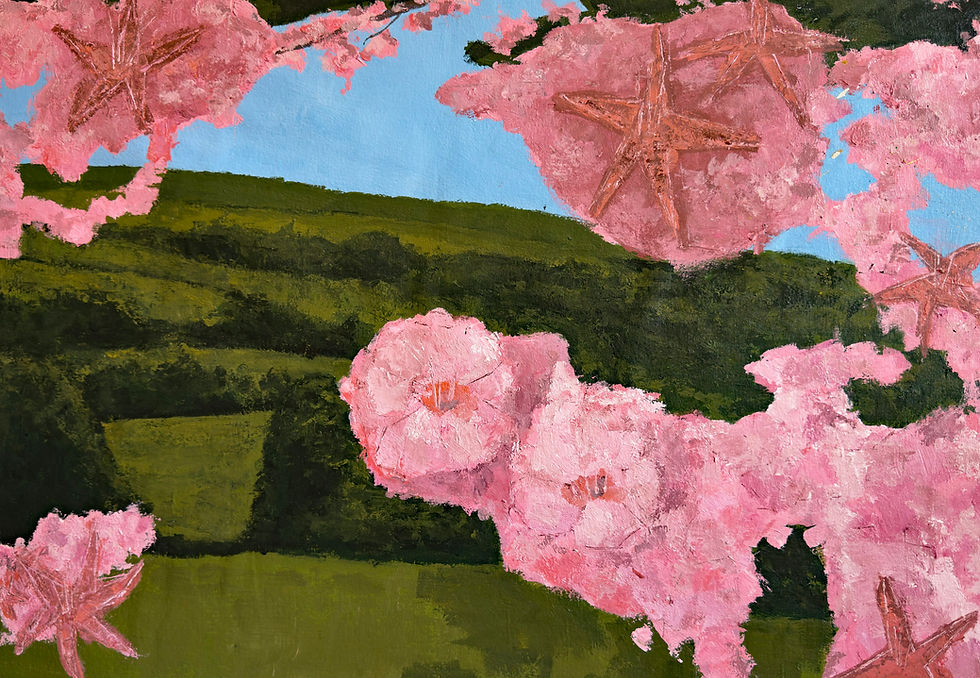 Thumbnail: Beyond the Blossoms - CONTEMPORARY Original Painting