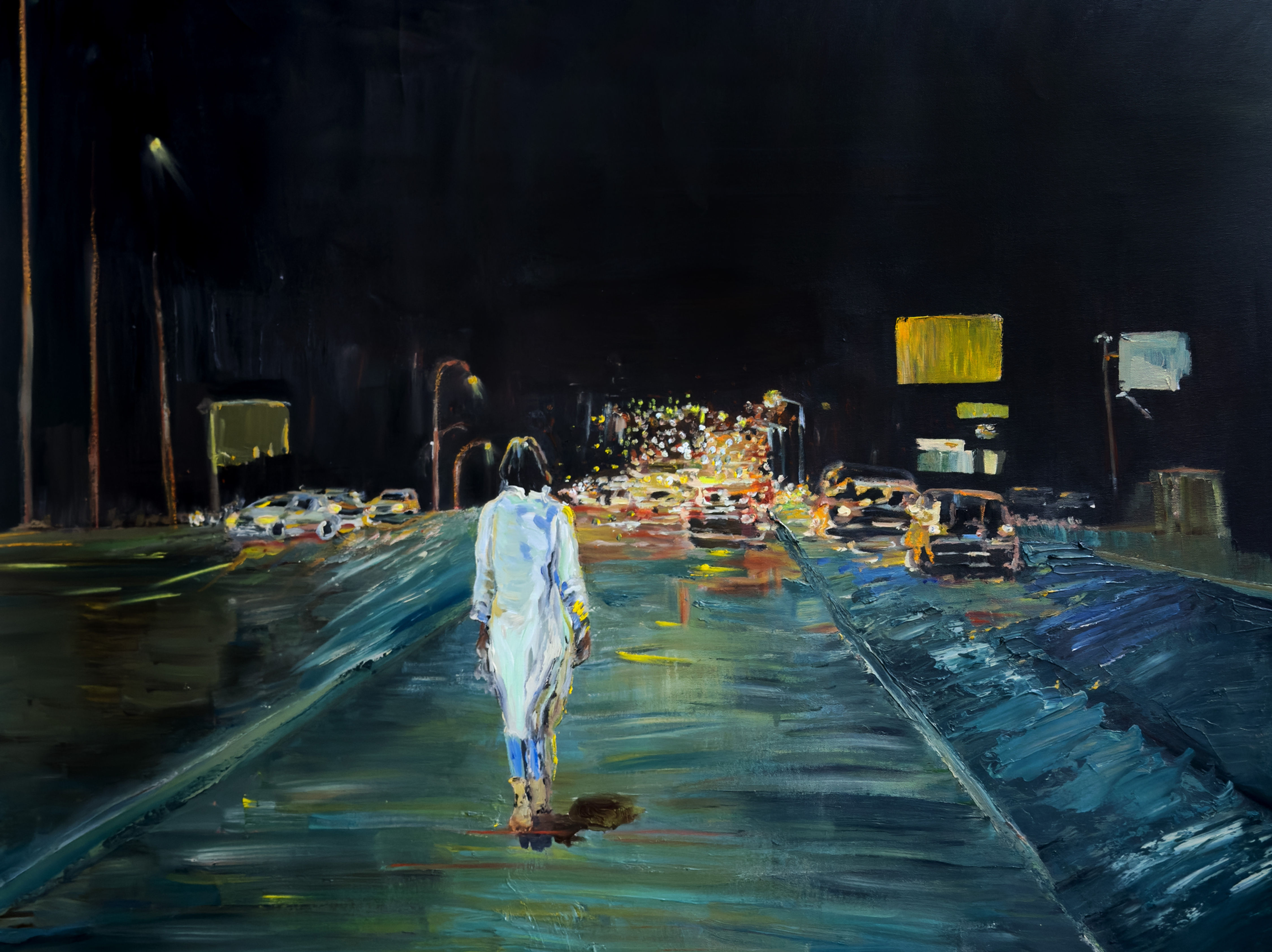 Silent mile  Canvas Print