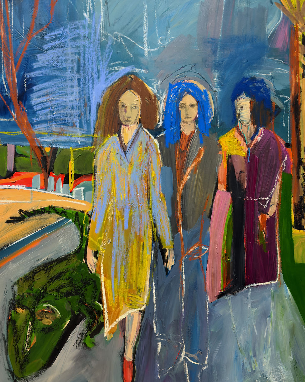 City walk Original Painting