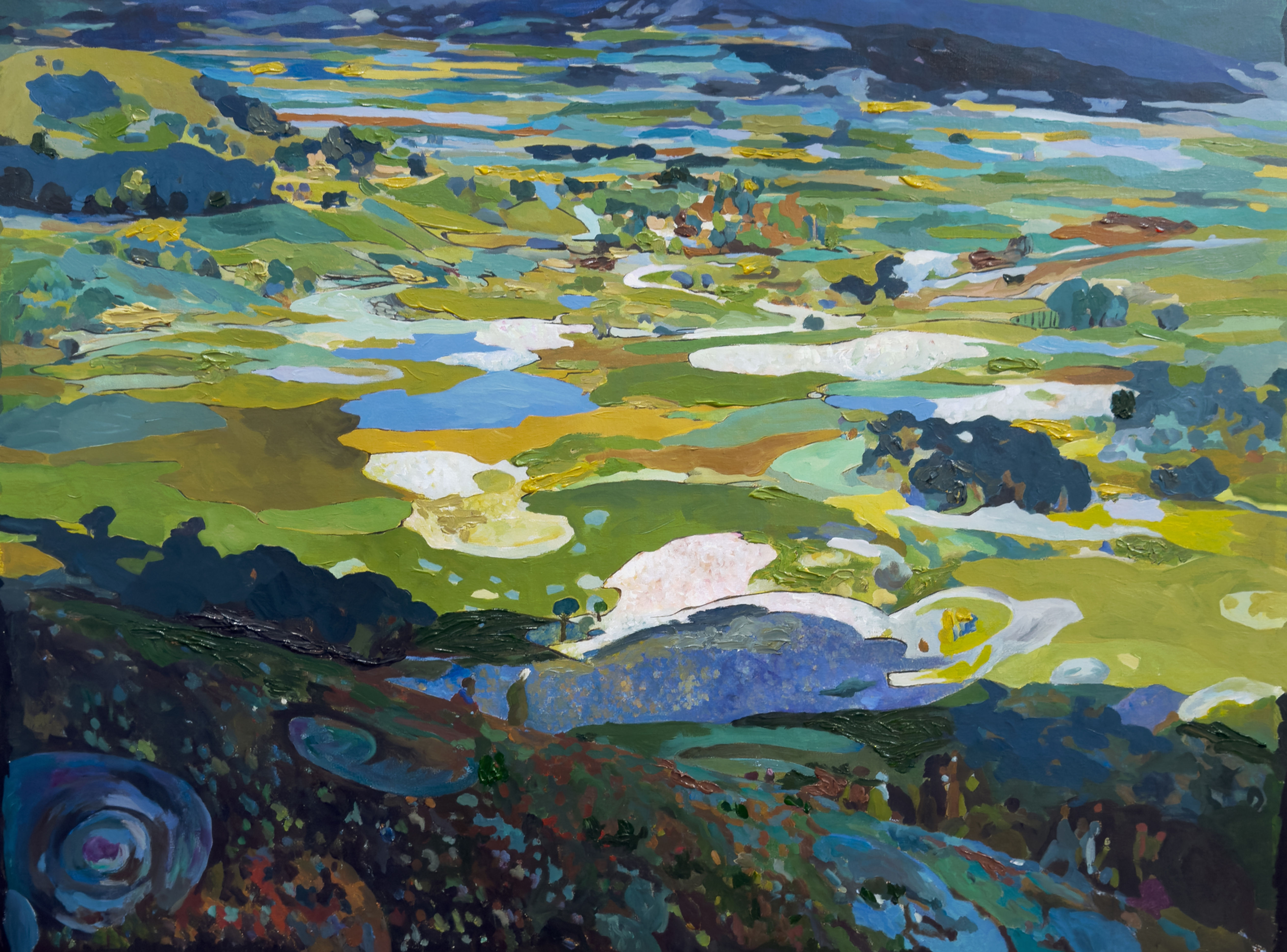 Shimmering plains Canvas Print