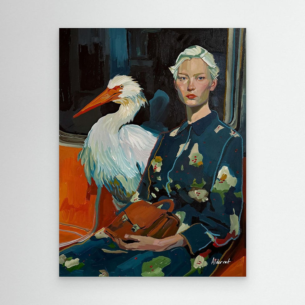 Thumbnail: Stork Travels - Canvas Print*