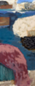 Thumbnail: Up the Lazy River - UNFRAMED ABSTRACT Original Painting