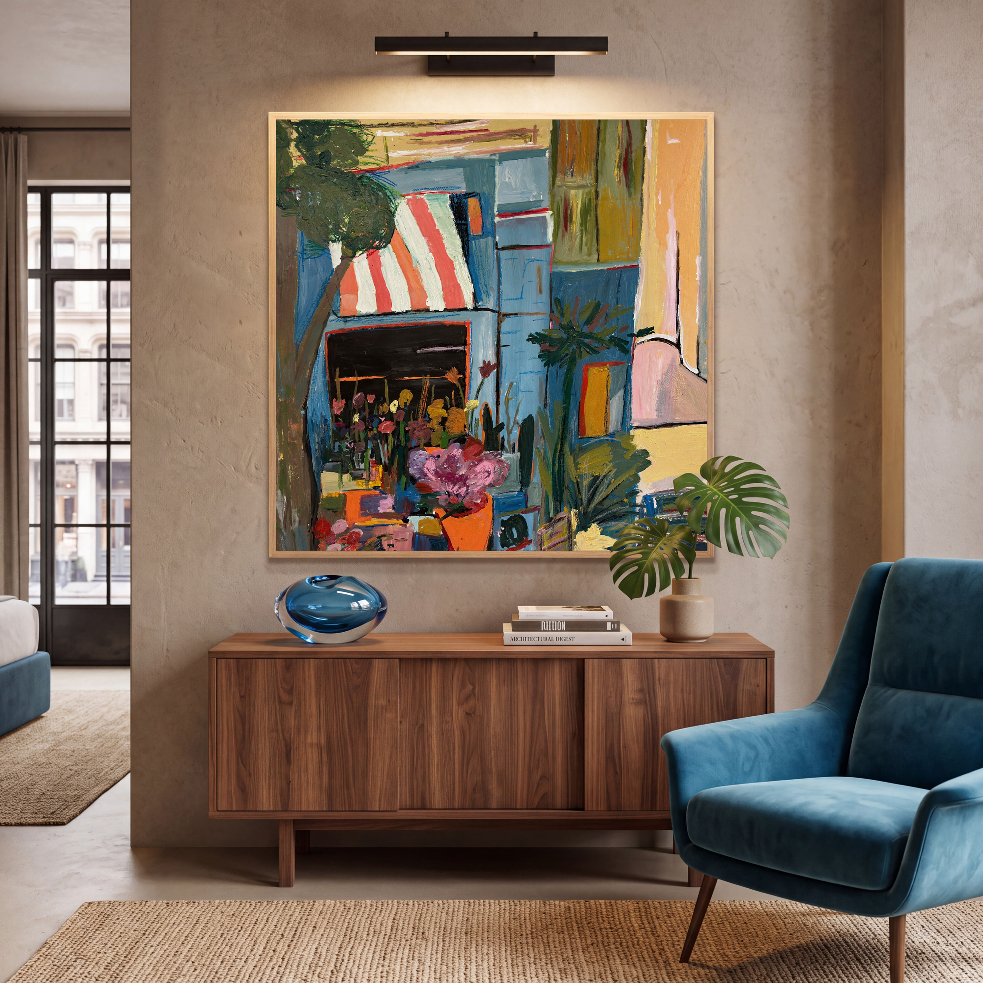 Street Side Paradise - UNFRAMED CONTEMPORARY Original Painting