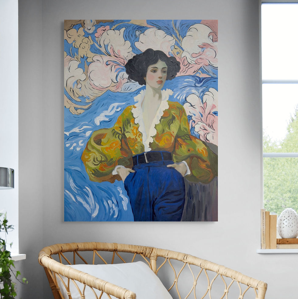 Thumbnail: Storm and silk Canvas Print