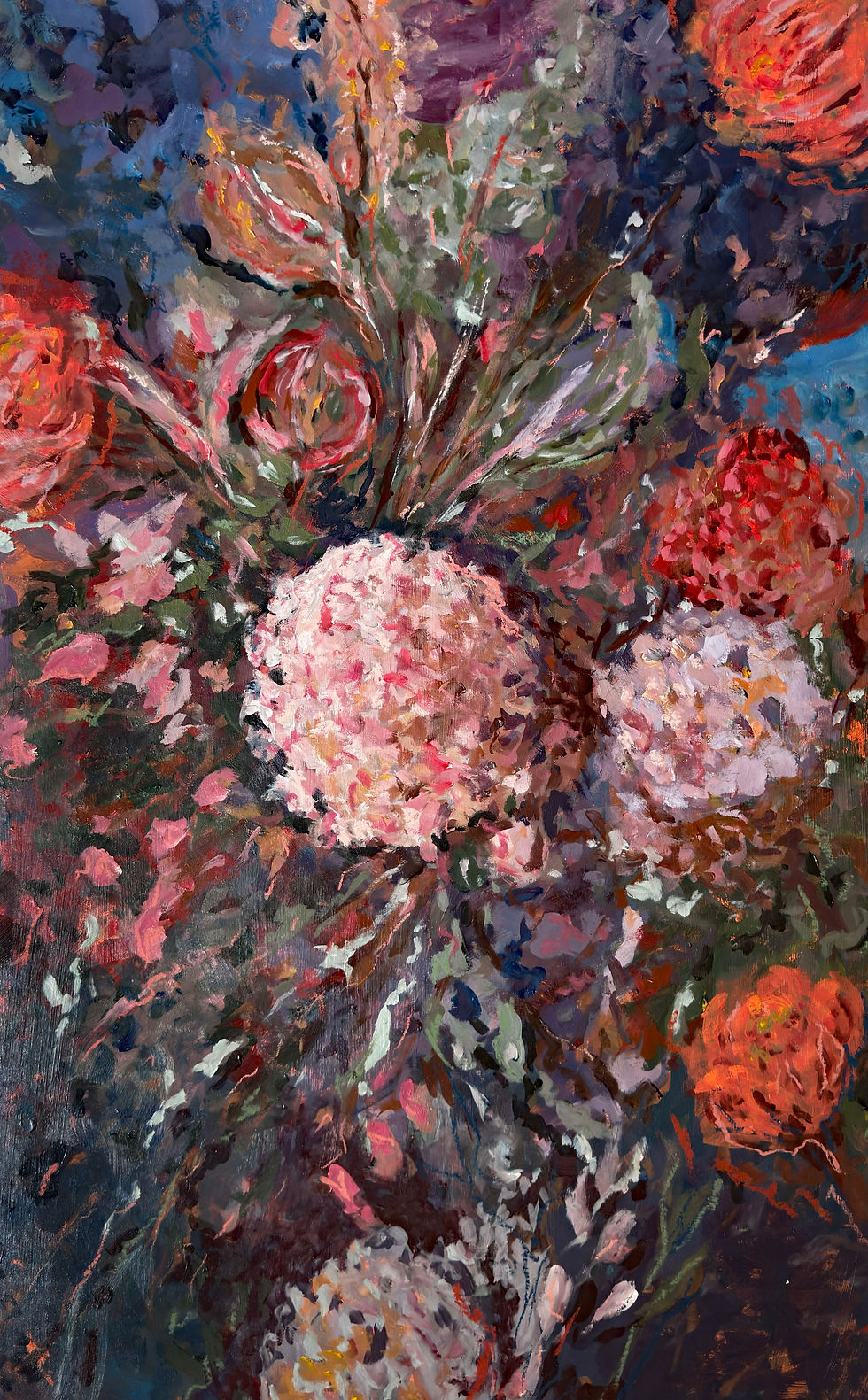 Thumbnail: Floral Tempest - UNFRAMED CONTEMPORARY Original Painting