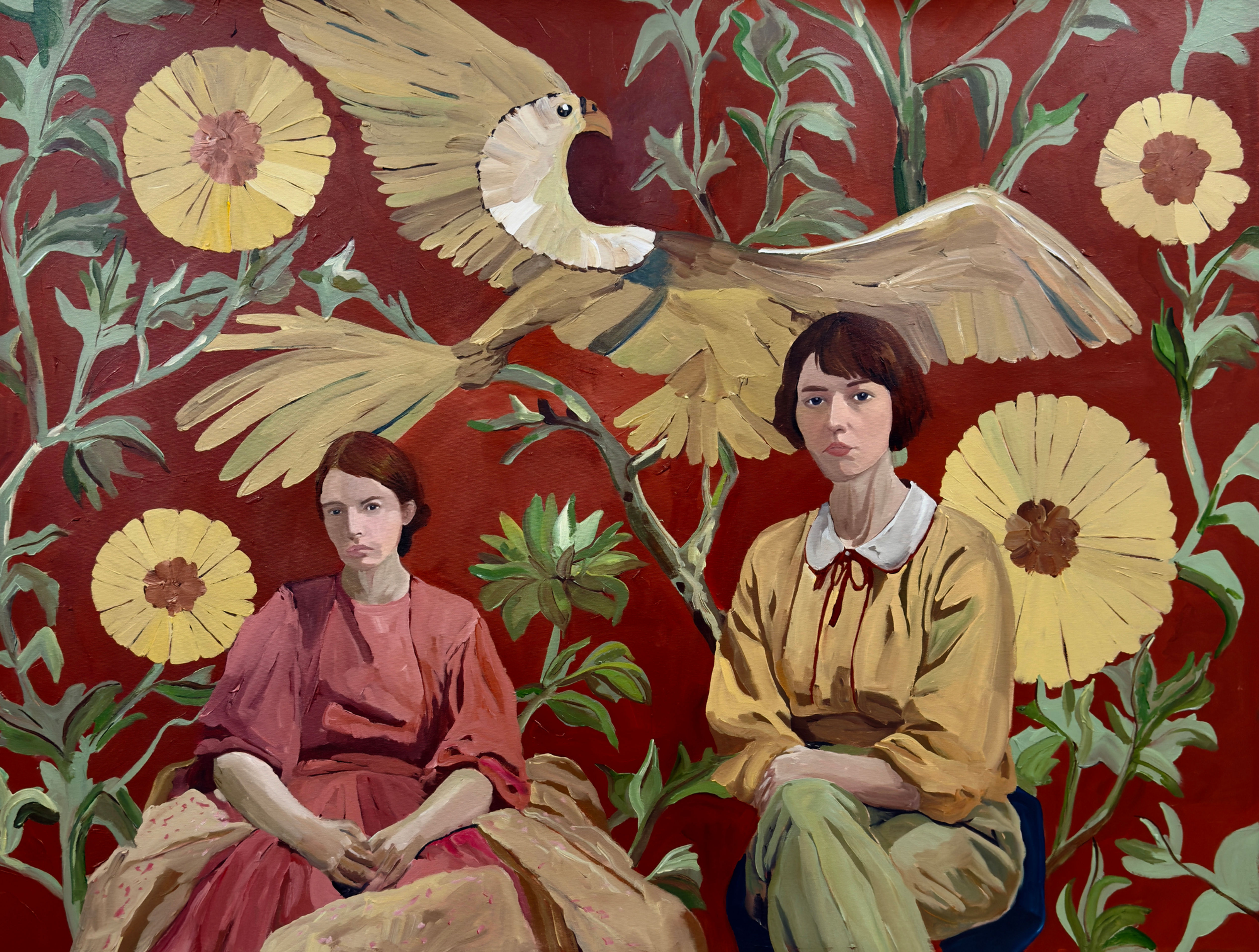 Garden of winged myths Canvas Print