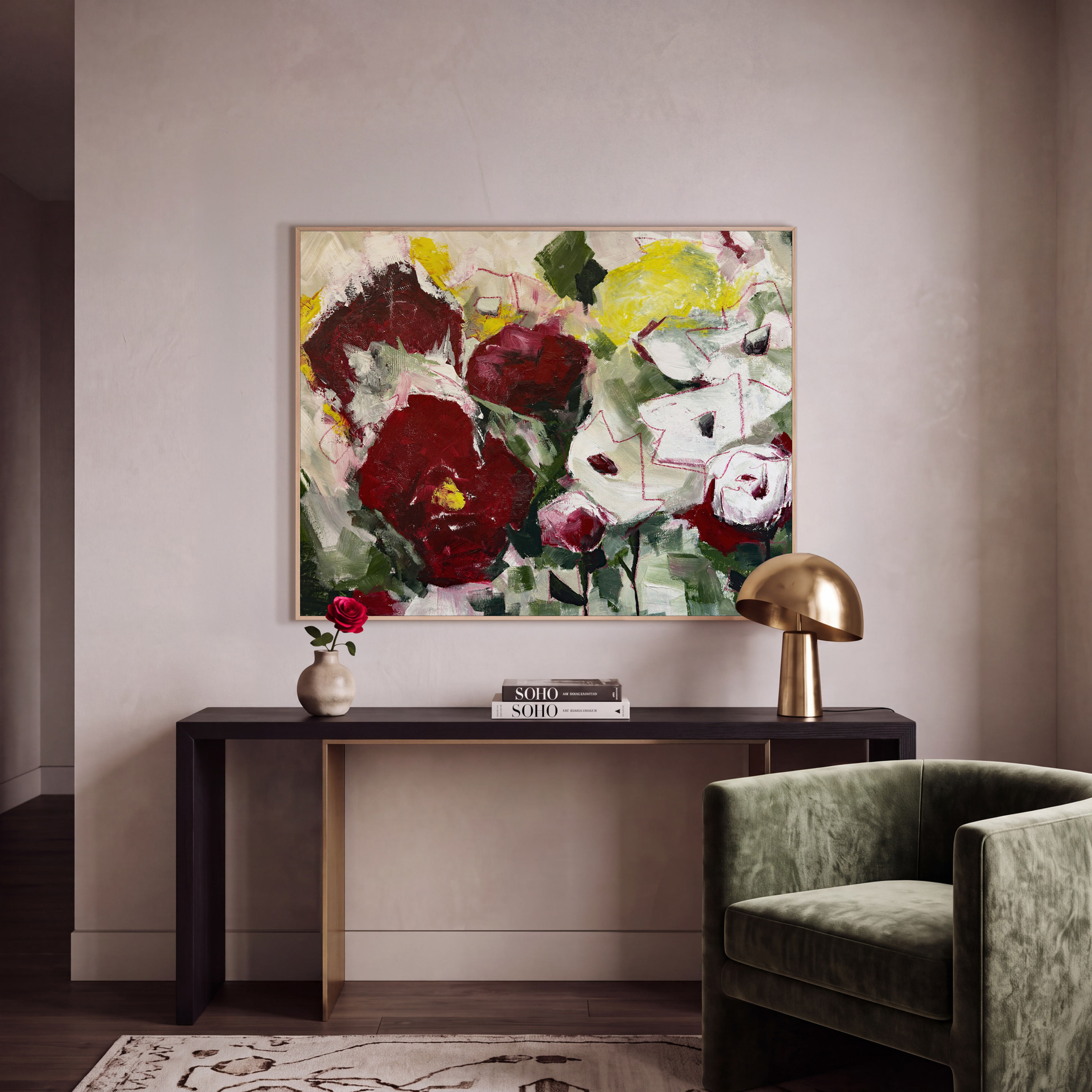 Dissolving Garden - UNFRAMED CONTEMPORARY Original Painting