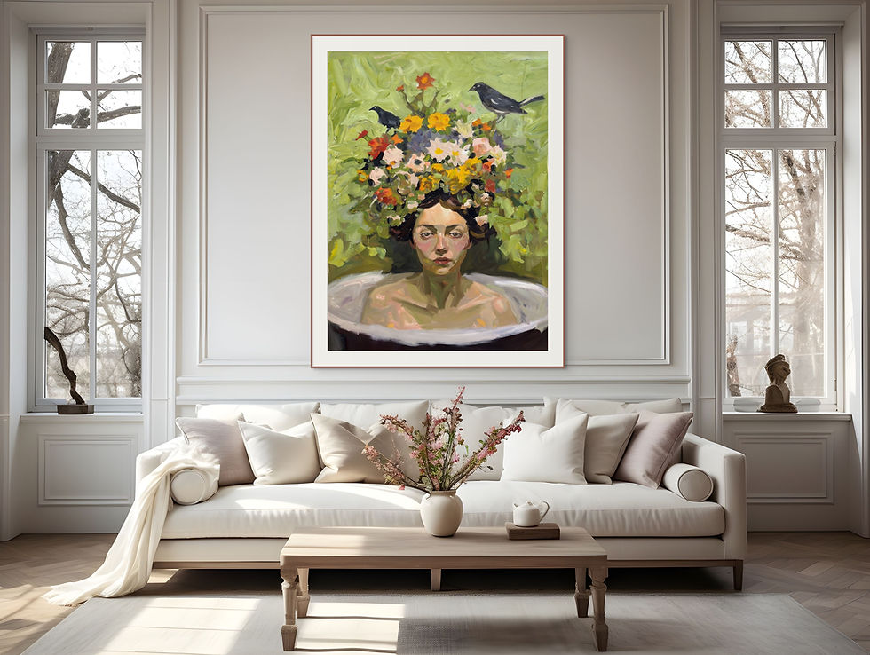 Thumbnail: Blooming in Still Water - Small Print