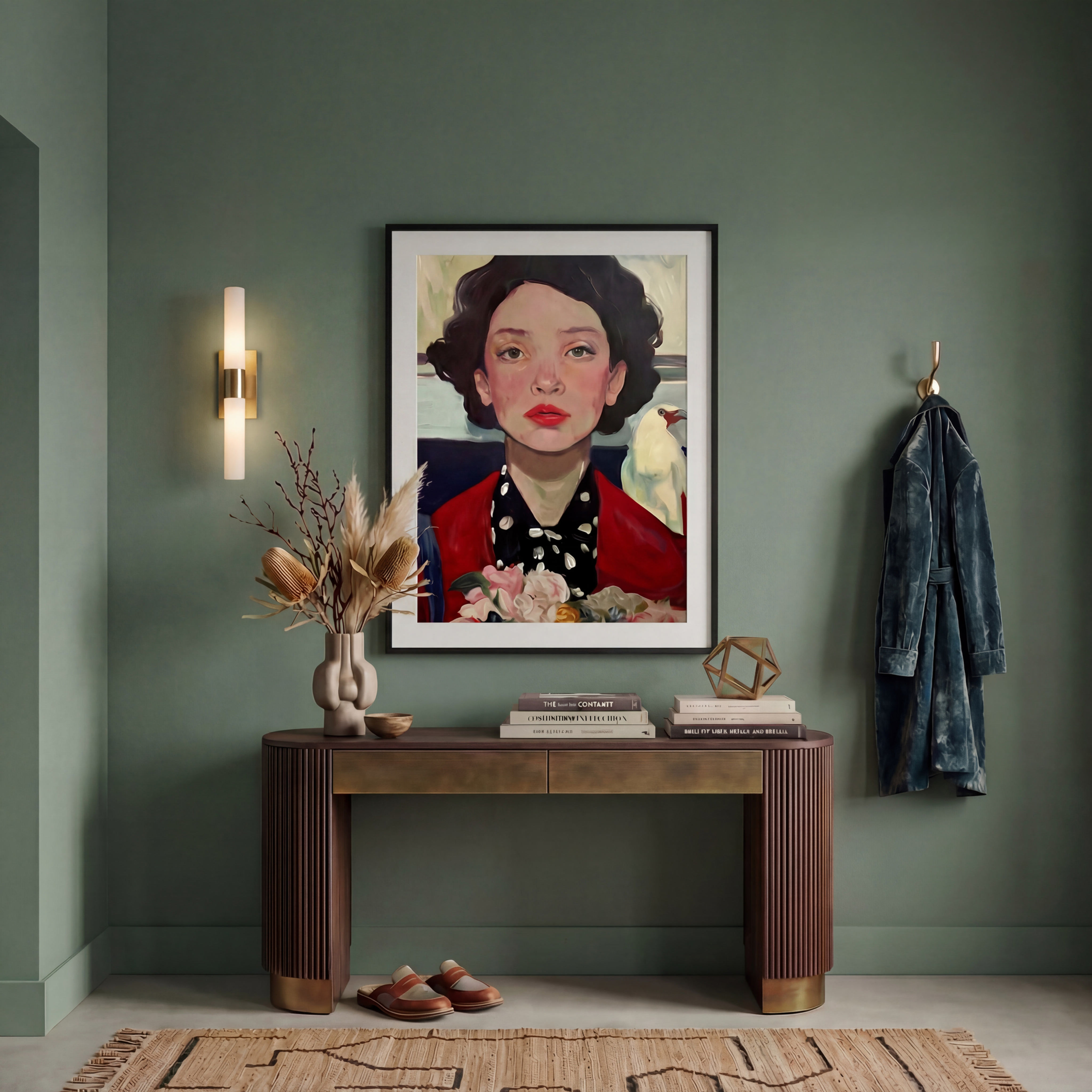 Red Lips, White Wings - Limited Edition Print