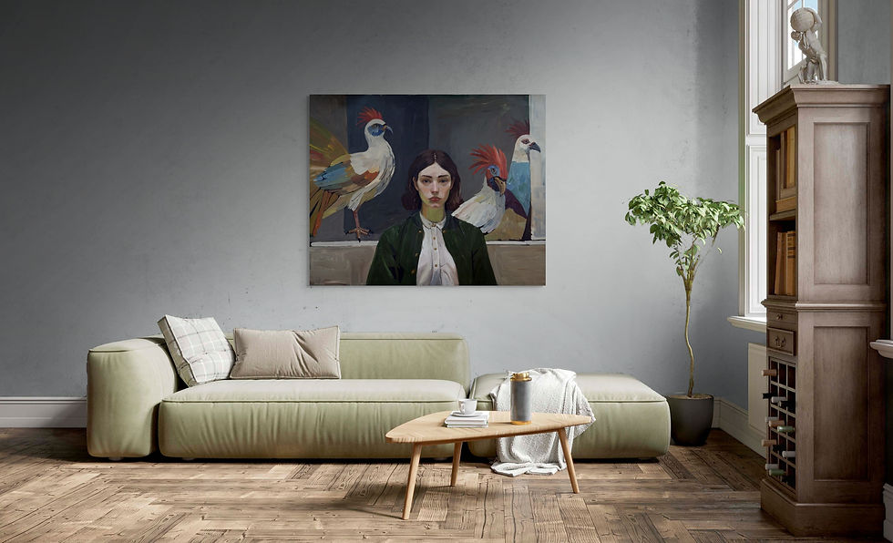 Thumbnail: Throne of the coop Canvas Print