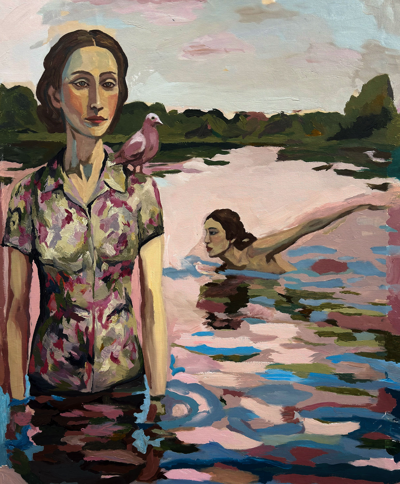 The Water in Between Canvas Print