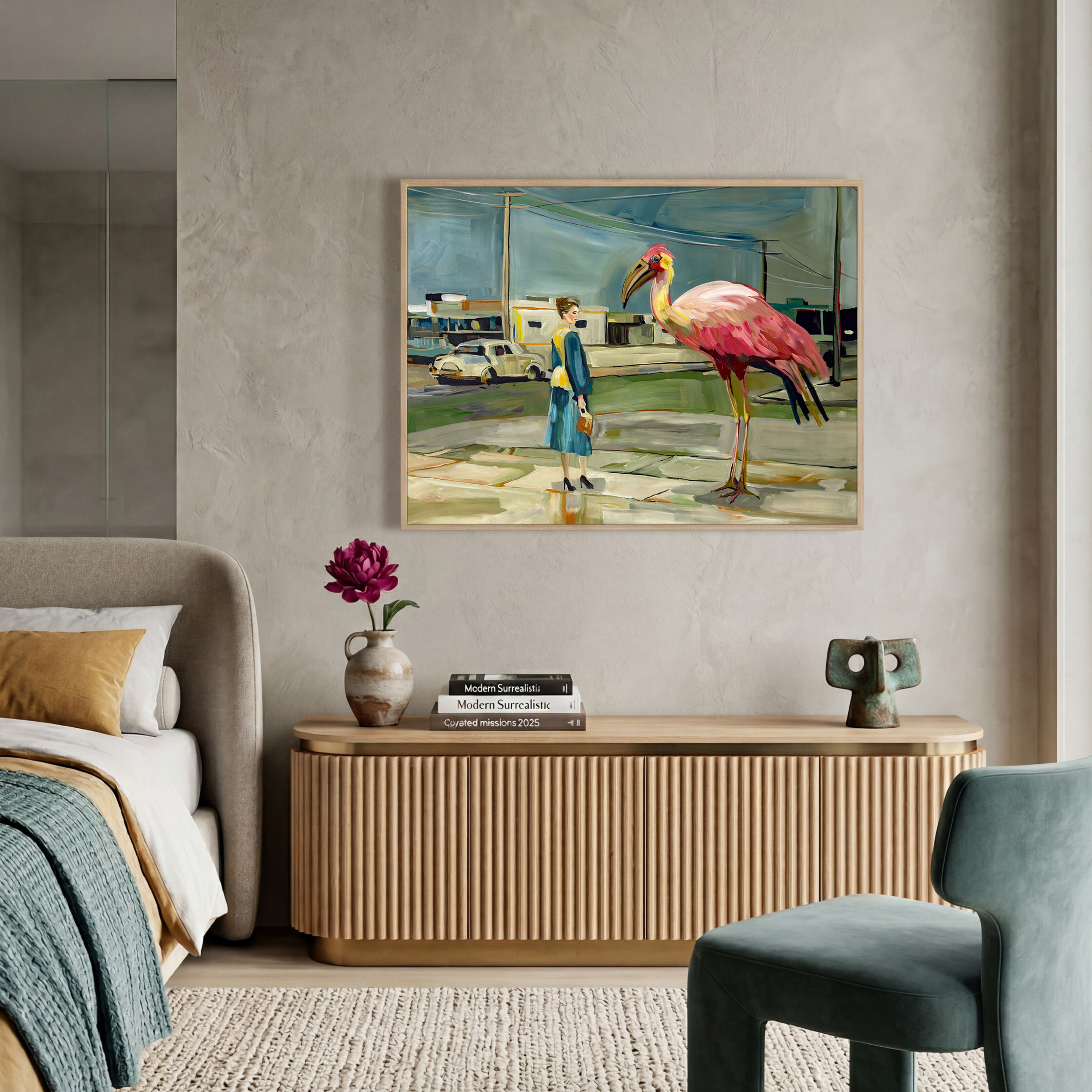 Town Square Stranger - Canvas Print*