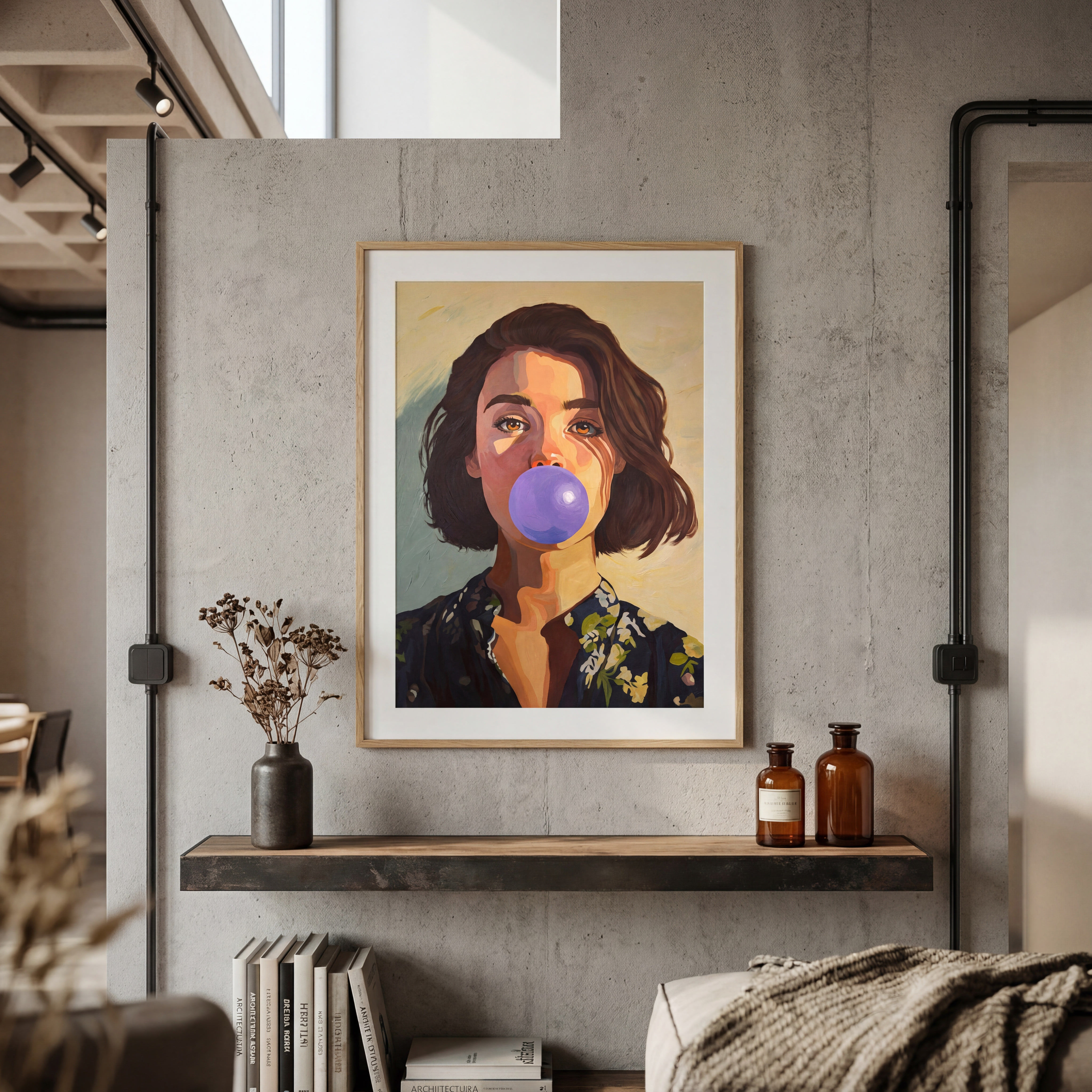 Blue Orchid Bubble - Limited Edition Print
