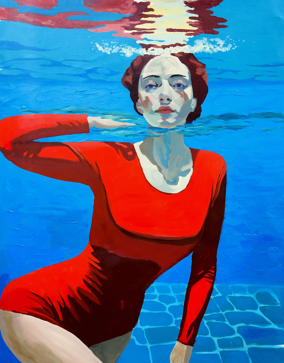 Deep red Canvas Print