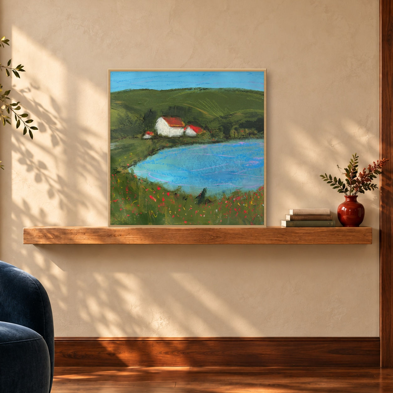 House by the Hill - CONTEMPORARY Original Painting