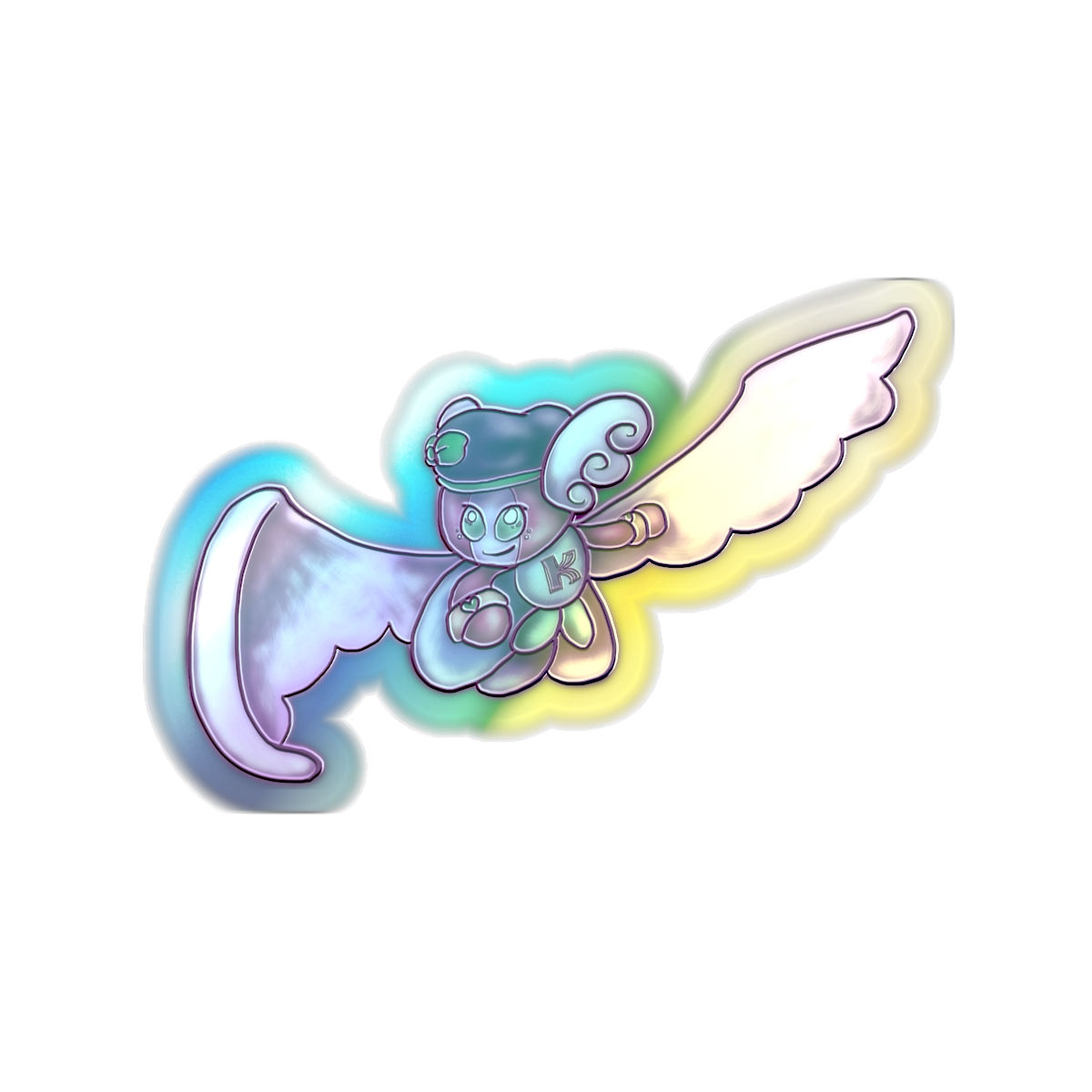 AQUARIUS KAREN Holographic Sticker