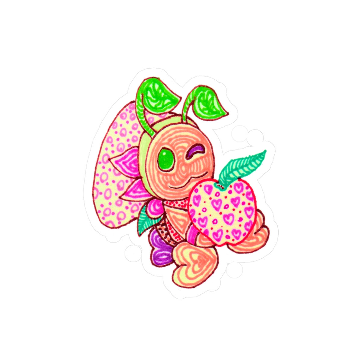 VIRGO Apple Kiss-Cut Vinyl Decals