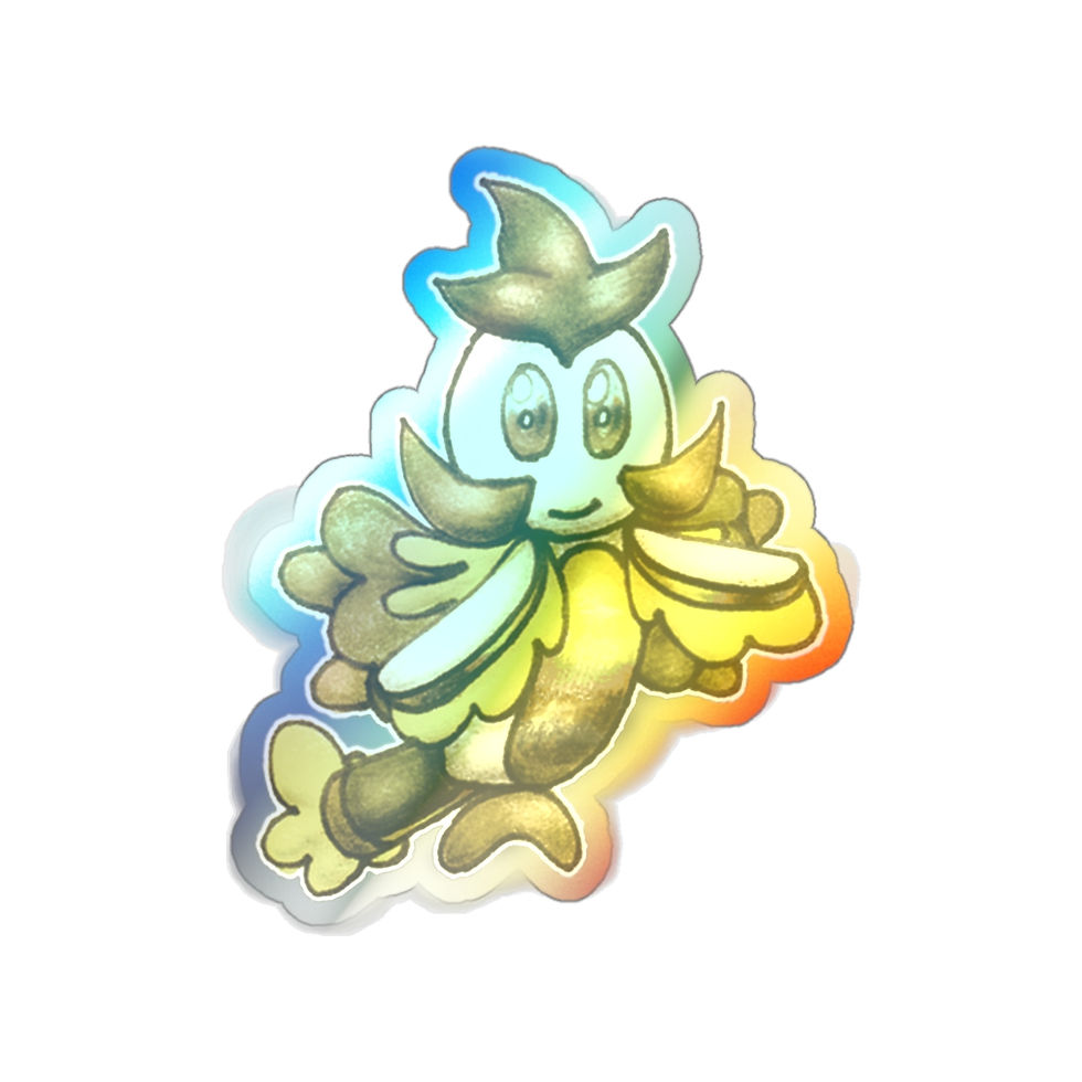 LIBRA Gold Holographic Sticker