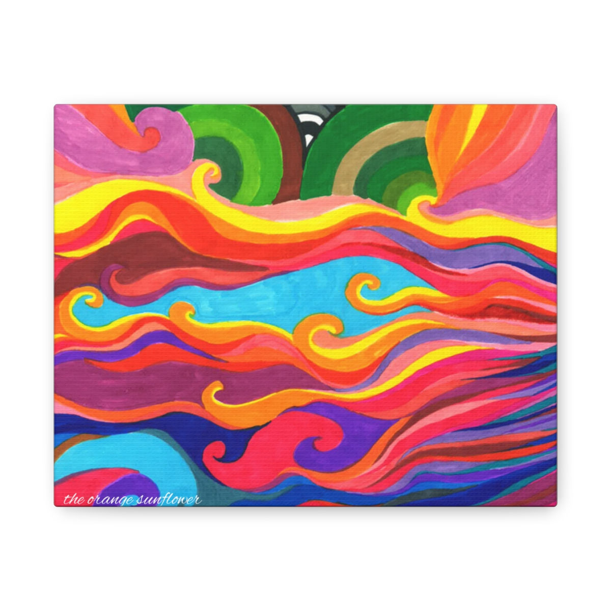 "Color Paradise EYE" 10" by 8" Canvas Gallery Wrap