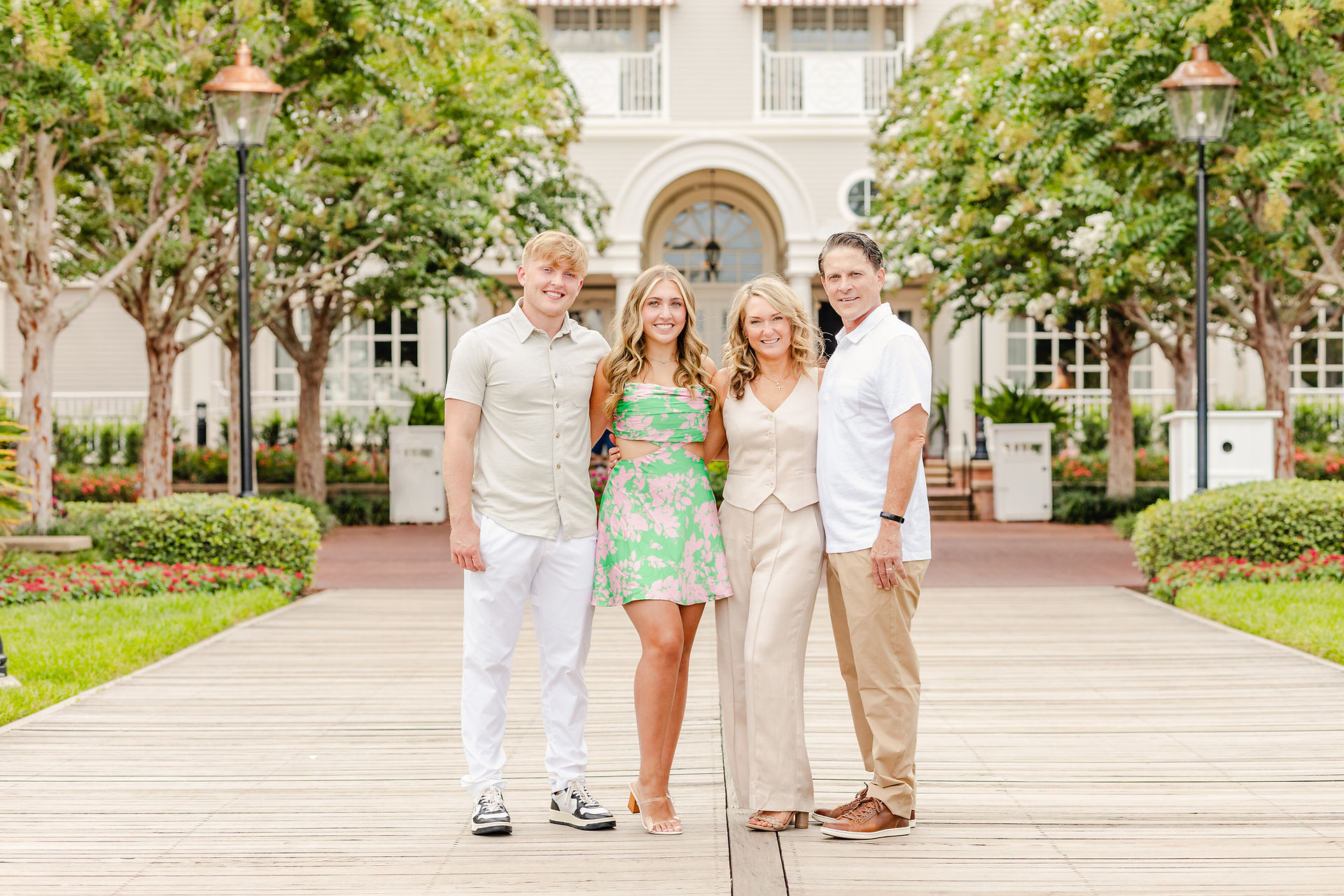 Family photo session at Disney World, Disney Boardwalk, and Disney Yacht Club Resort