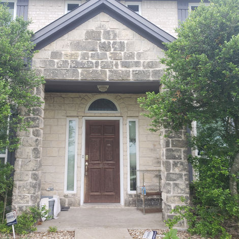 Discolored Stone Repair, Mold on stone cleaned, Stone Staining, Mortar Repair, Stone Repair, Stone Recoloring