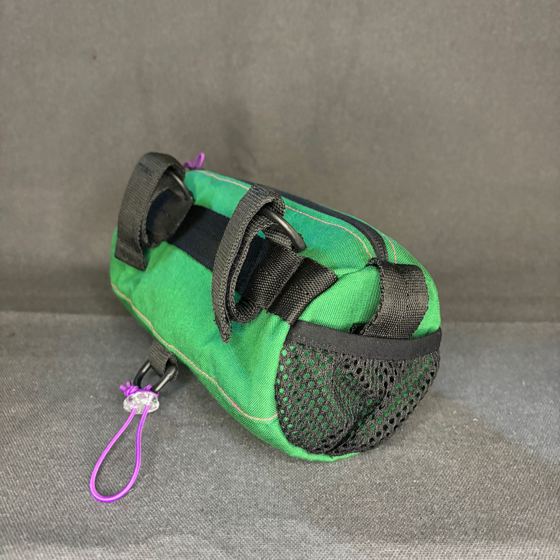 bolsa acessorio para bicicleta gravel cordura verde
