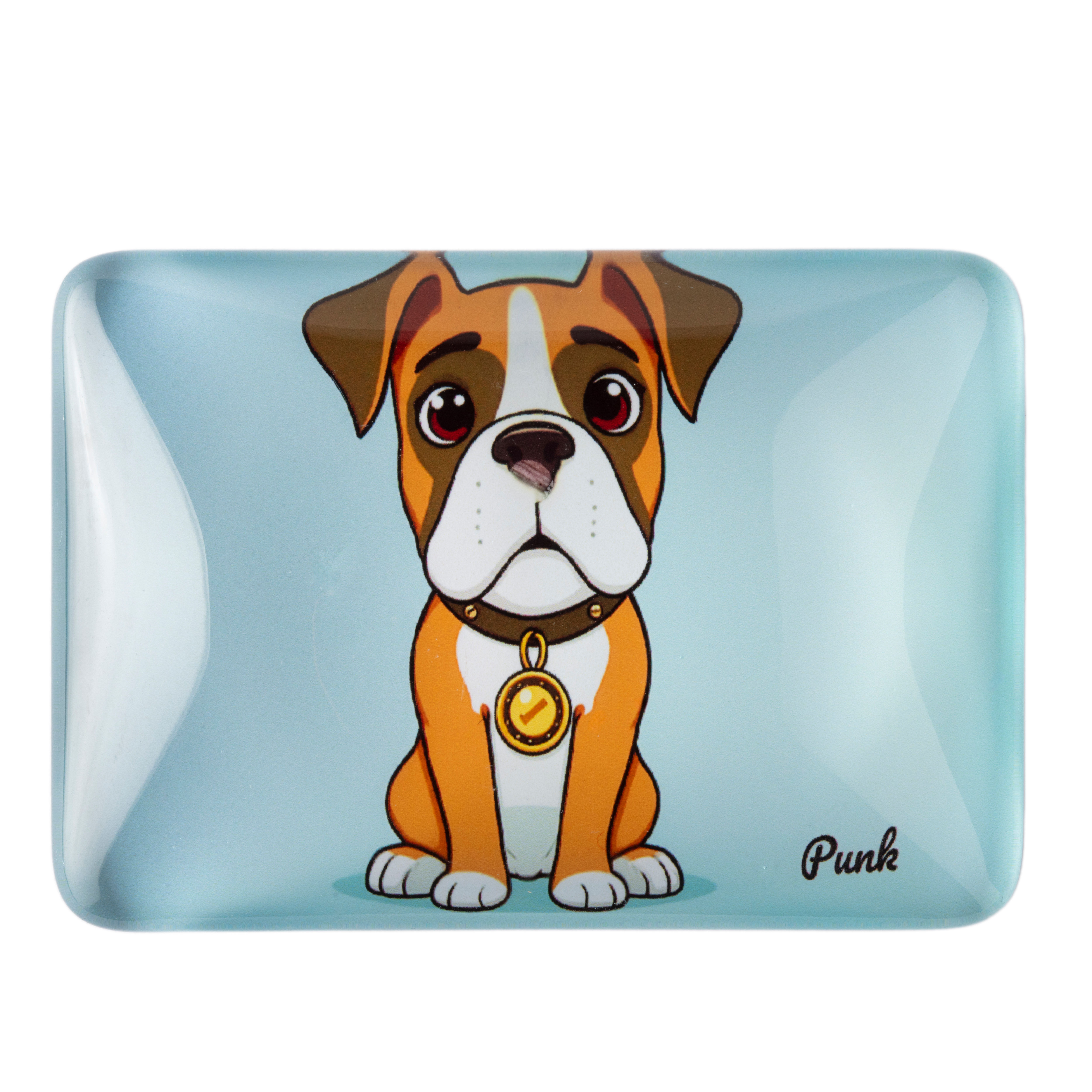 Crystal Glass Boxer Fridge Magnet