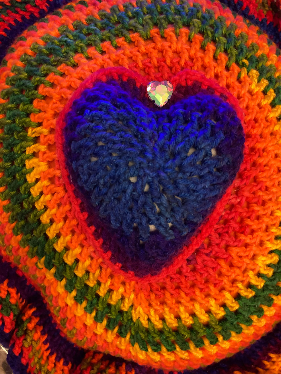 Thumbnail: "QUEEN OF HEARTS!" JUMBO 3D RAINBOW WEDDING PROPOSAL/RING BEARER PILLOW LUXURY P