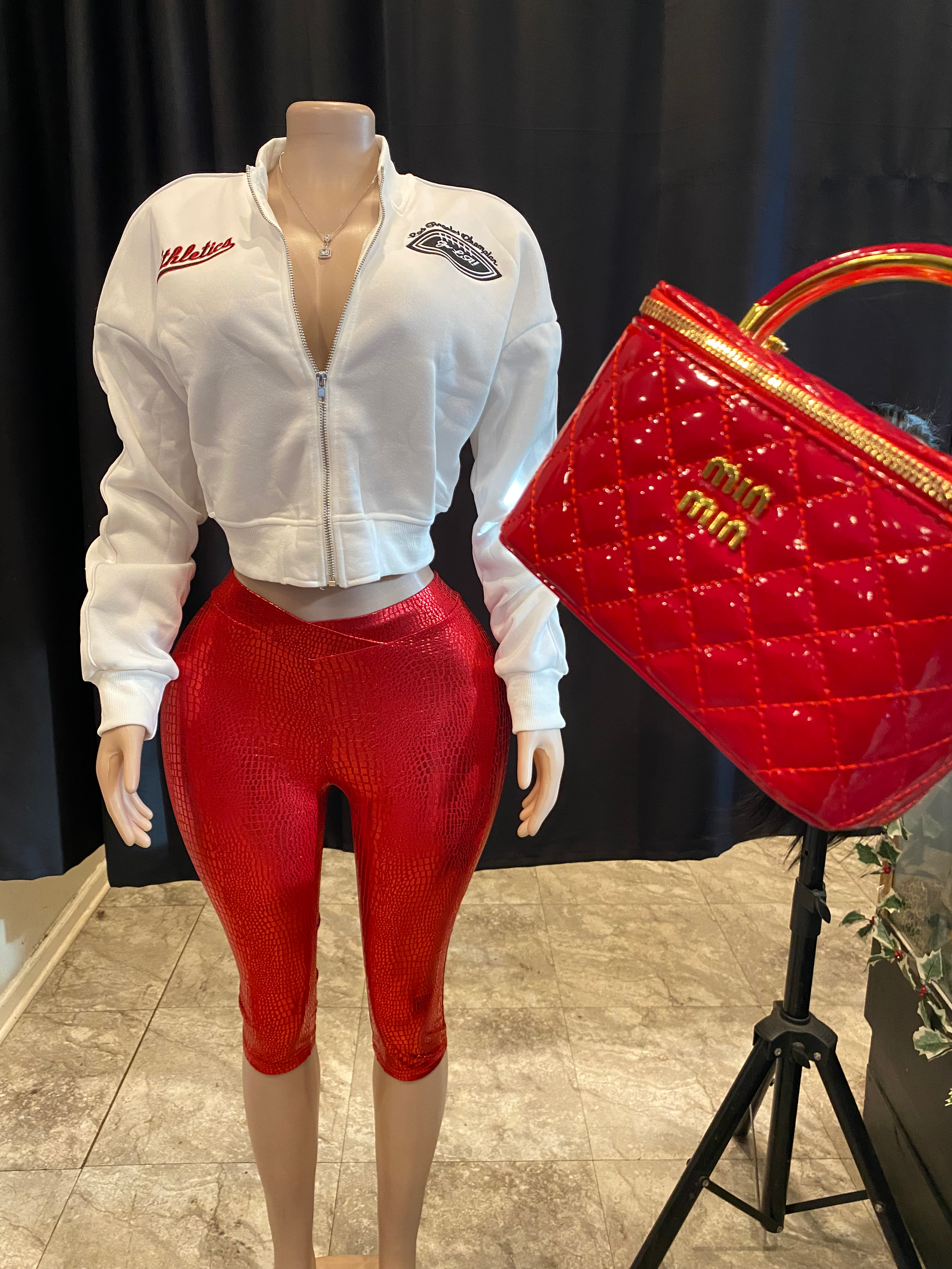 Leather Capri