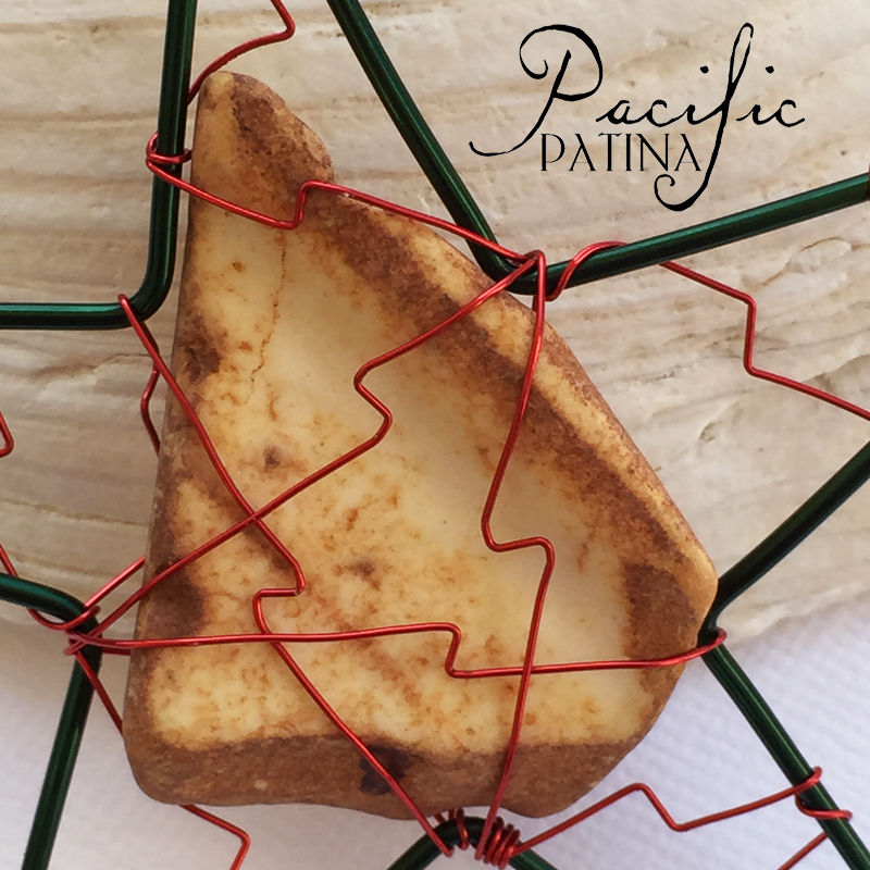 Thumbnail: Sea Pottery Kodiak Sea Star - Tan, Red & Green