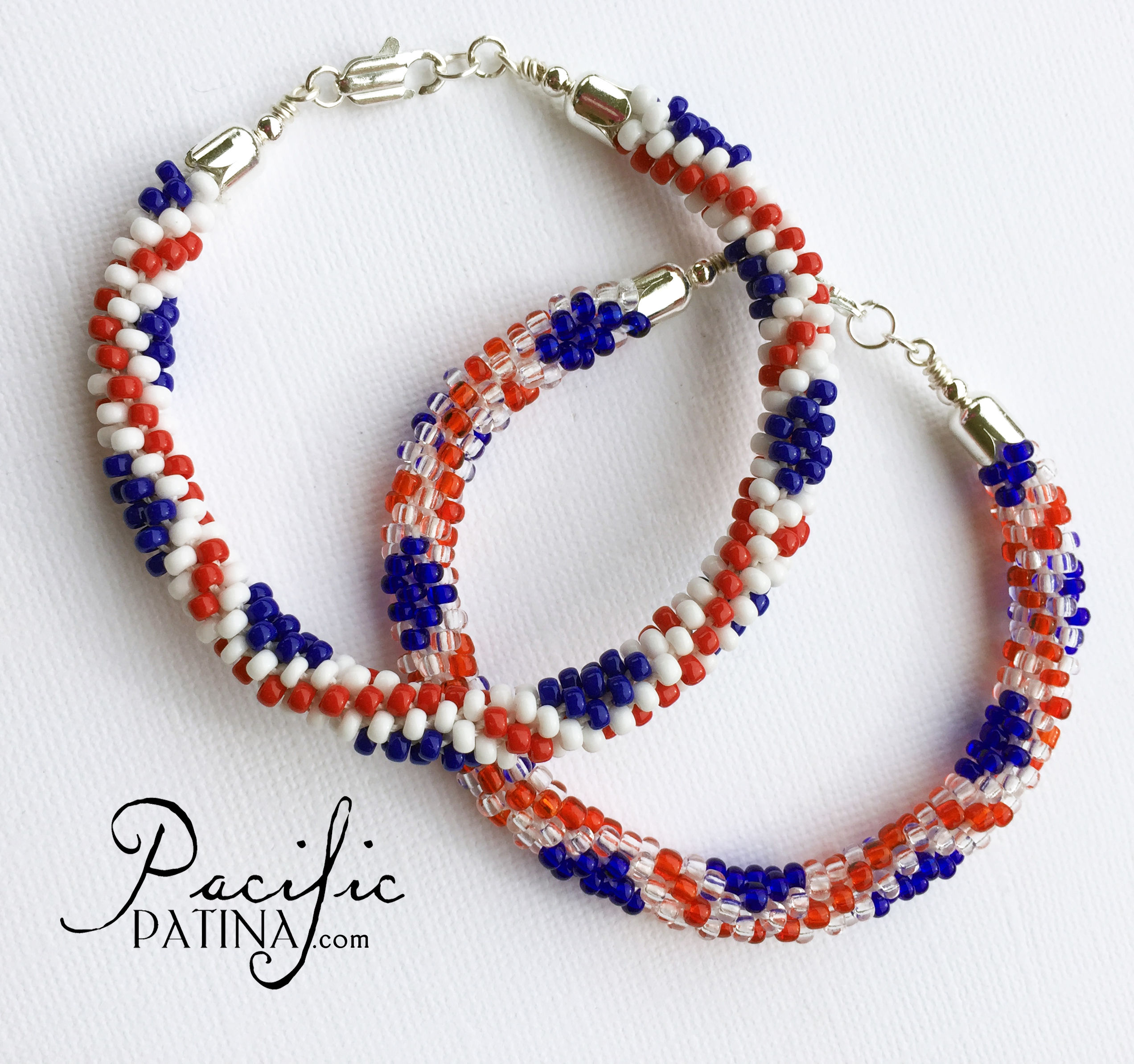 Union Jack UK Flag Kumihimo Pattern