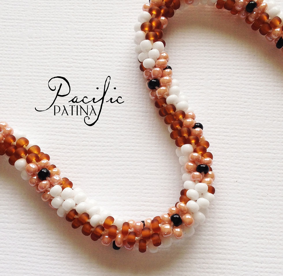 Thumbnail: Kumihimo Cherry Blossoms: 3 Pattern Variations