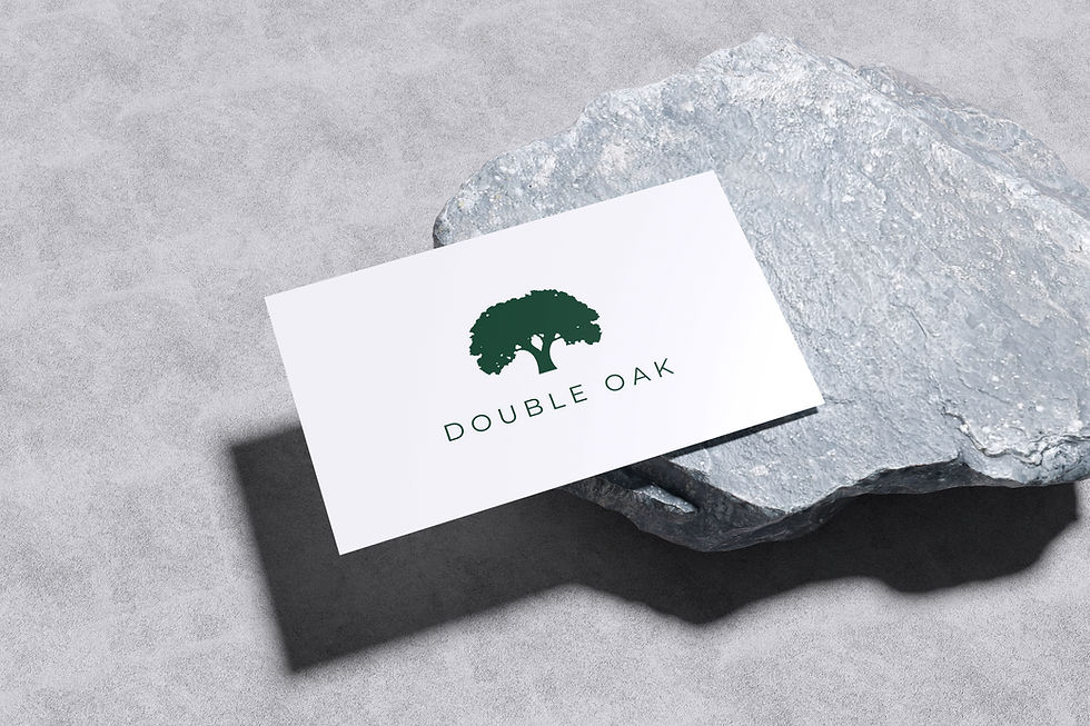 Visitekaartje met logo ontwerp, grafisch design voorbeeld