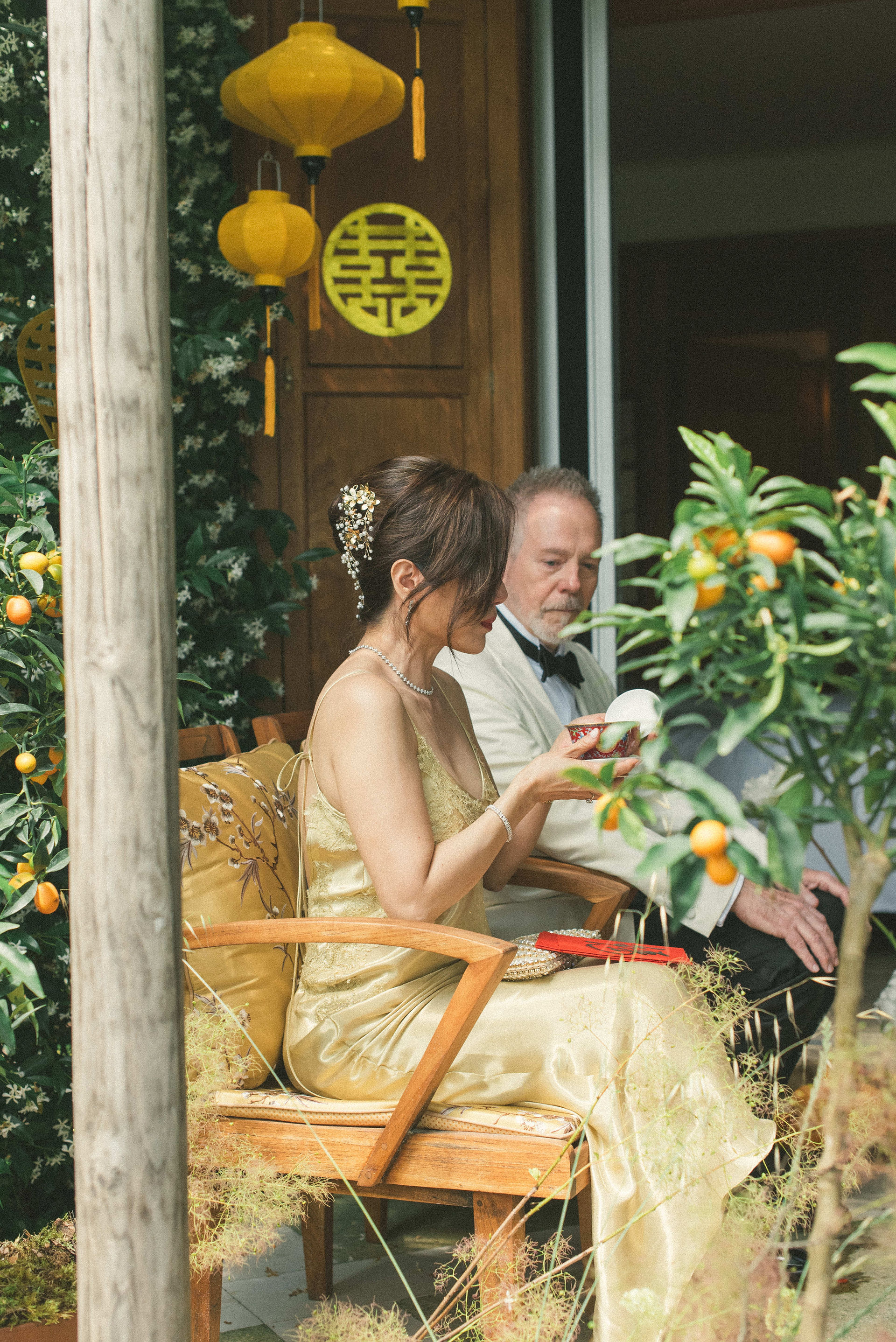 modern chinese wedding tea ceremony decor - amalfi coast - all things beautiful wedding planner