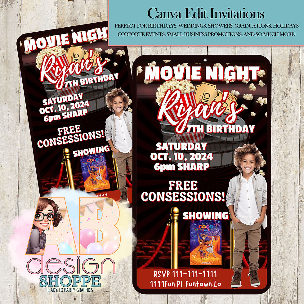 Movie Premiere - Red Carpet Invitation | Canva Edit