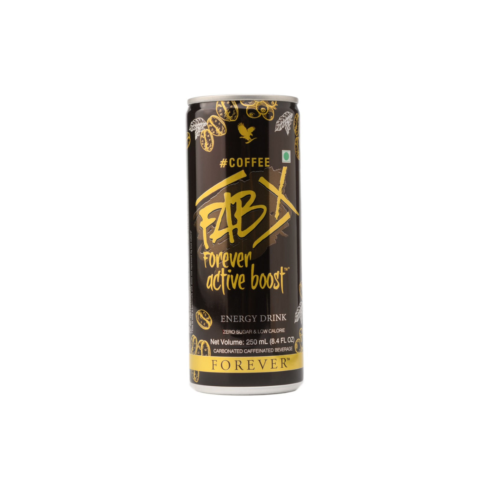 FAB Forever X Zero Sugar Energy Drink Coffee - Pure energy, Pure Power , Natural boost with Sugar Free Goodness