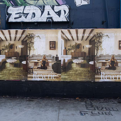 Lulu and Georgia guerrilla postings in Los Angeles by PJX Media.