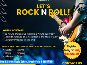 Let’s Rock N Roll – The Ultimate 20-Hour Summer Music Workshop!