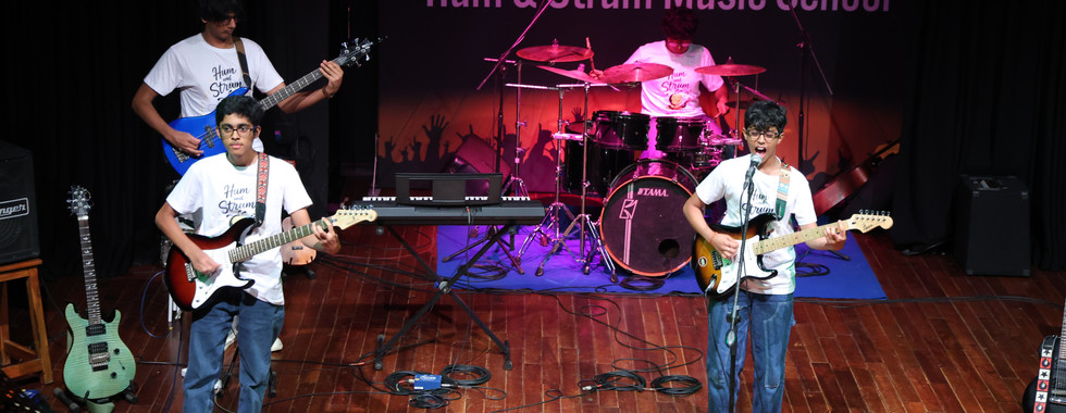 Full-Band Performance by Hum & Strum Music School students