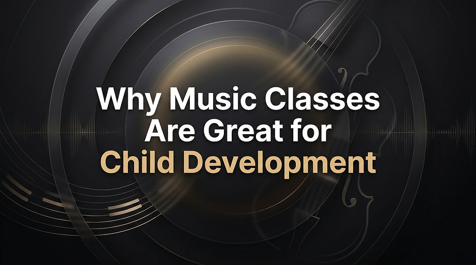 Premium thumbnail about child development through music classes.