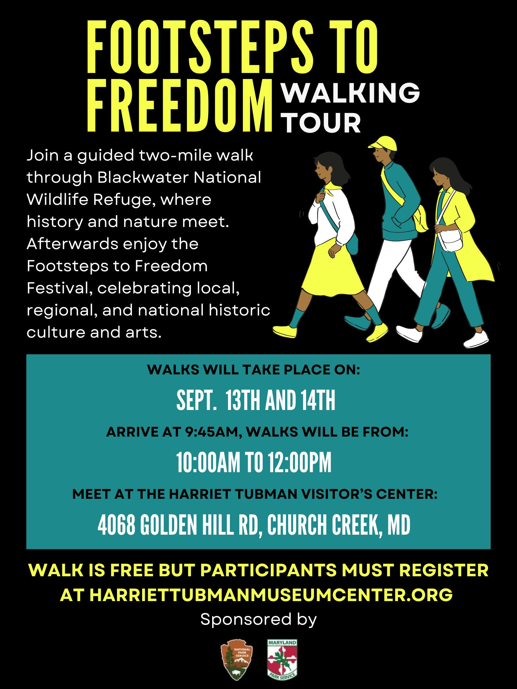 Path To Freedom Footsteps to Freedom Walking Tour | HarrietTubmanMuseum
