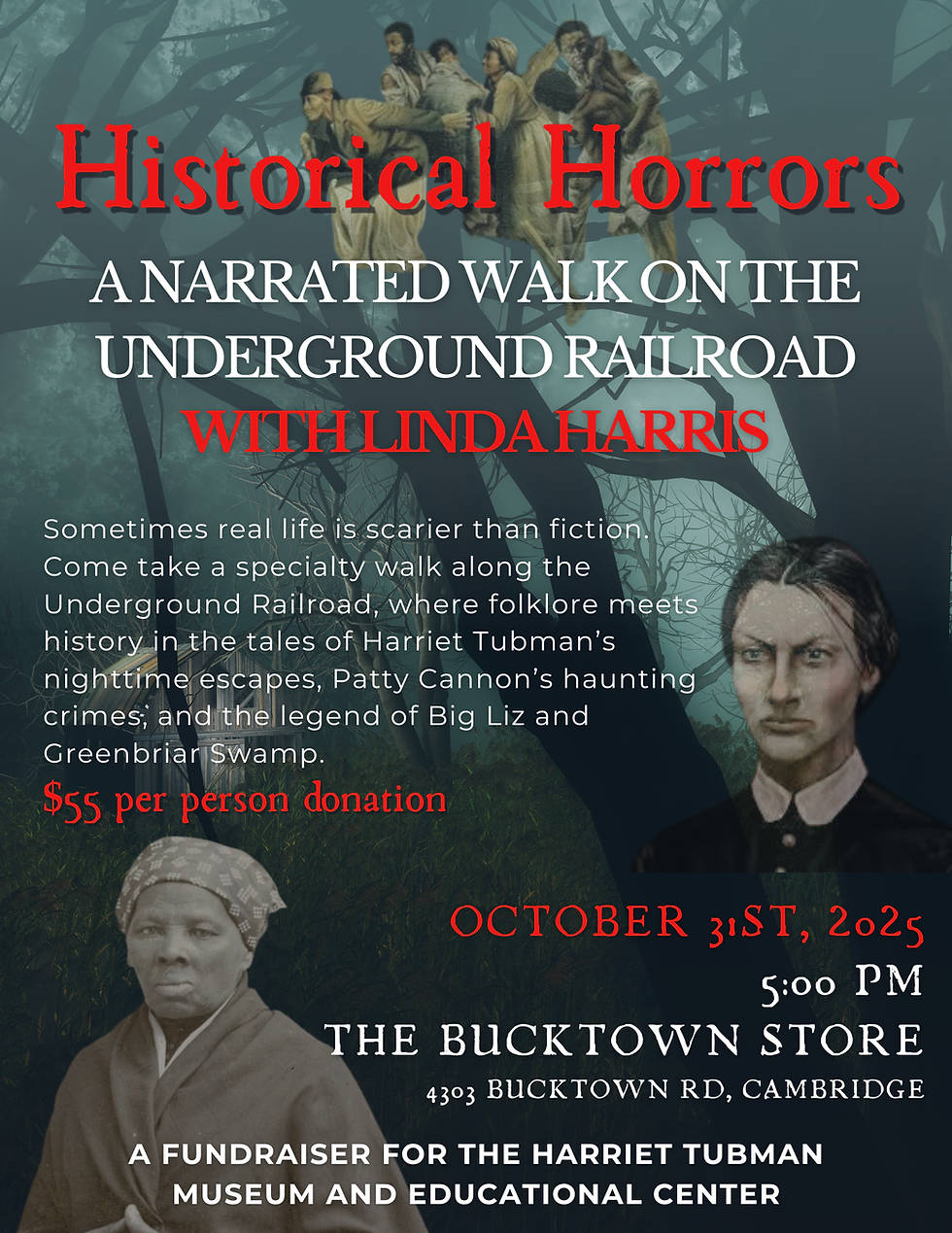 Historical Horrors: A Specialty Walk on the Underground Railroad