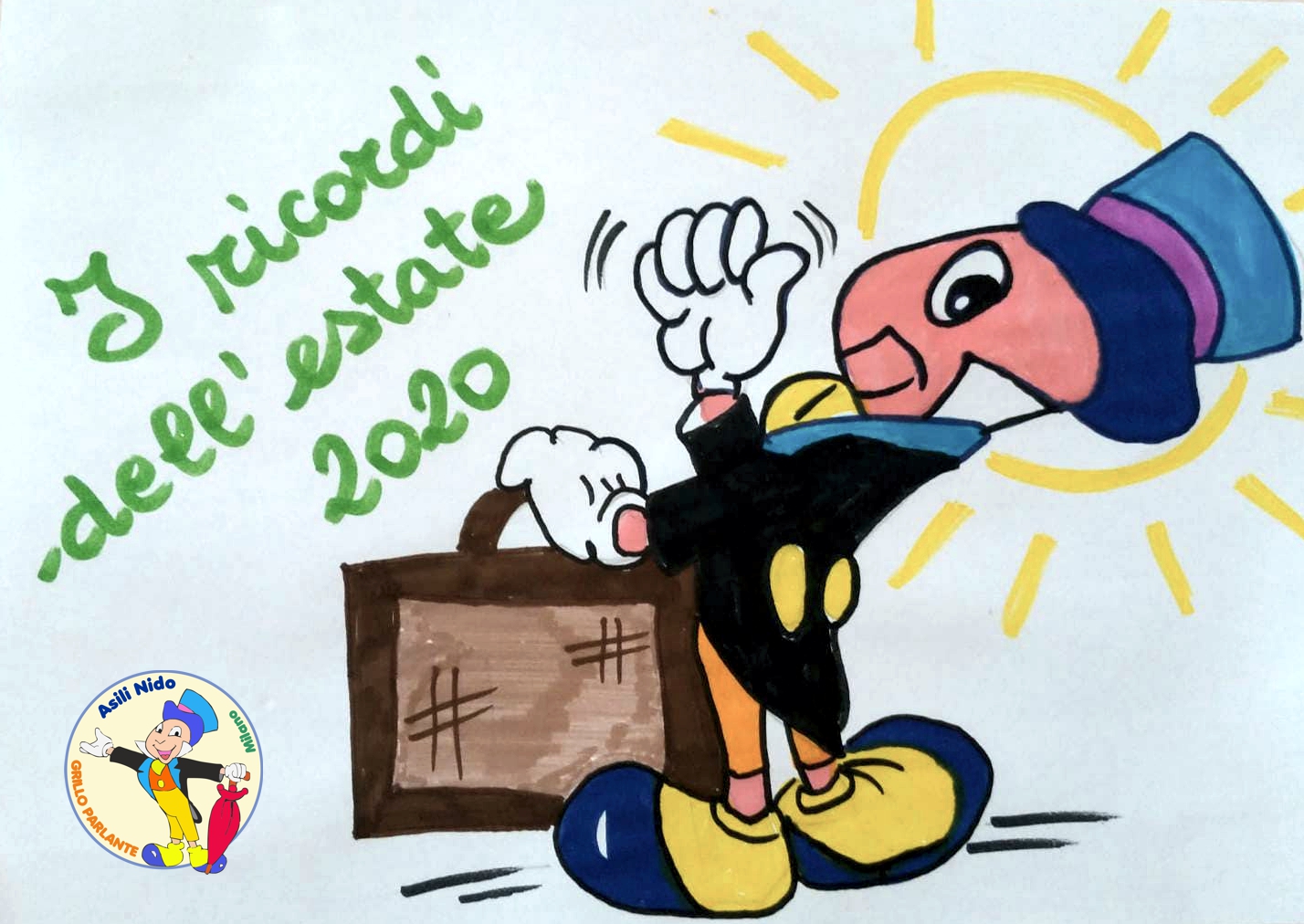 Saluti di fine Anno con scatola dei ricordi