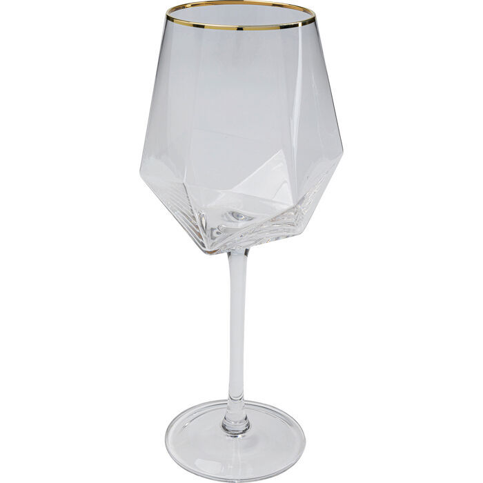 縮圖：金邊鑽石酒杯(4個/組)