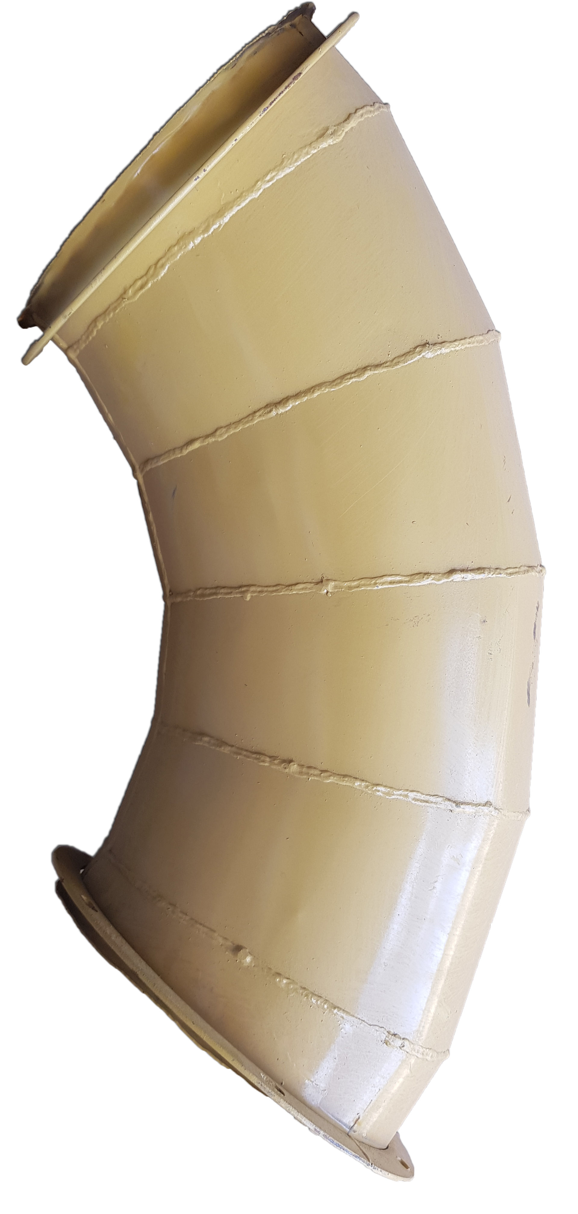 CURVA METÁLICA DE 90° DE 300MM COM FLANGES